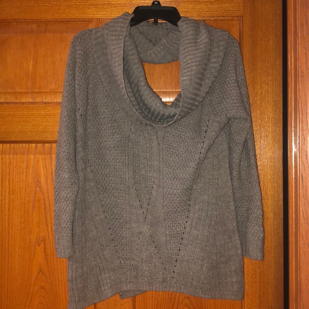 taupe cowl neck sweater!!